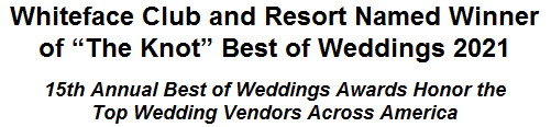 Whiteface Club and Resort Named Winner of ''The Knot'' Best of Weddings 2021